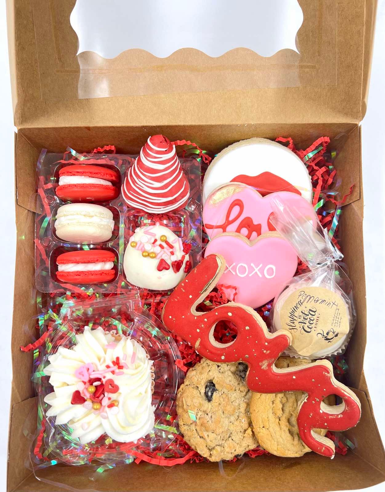 Large Valentine Treat box Sugar Shaker Bakery